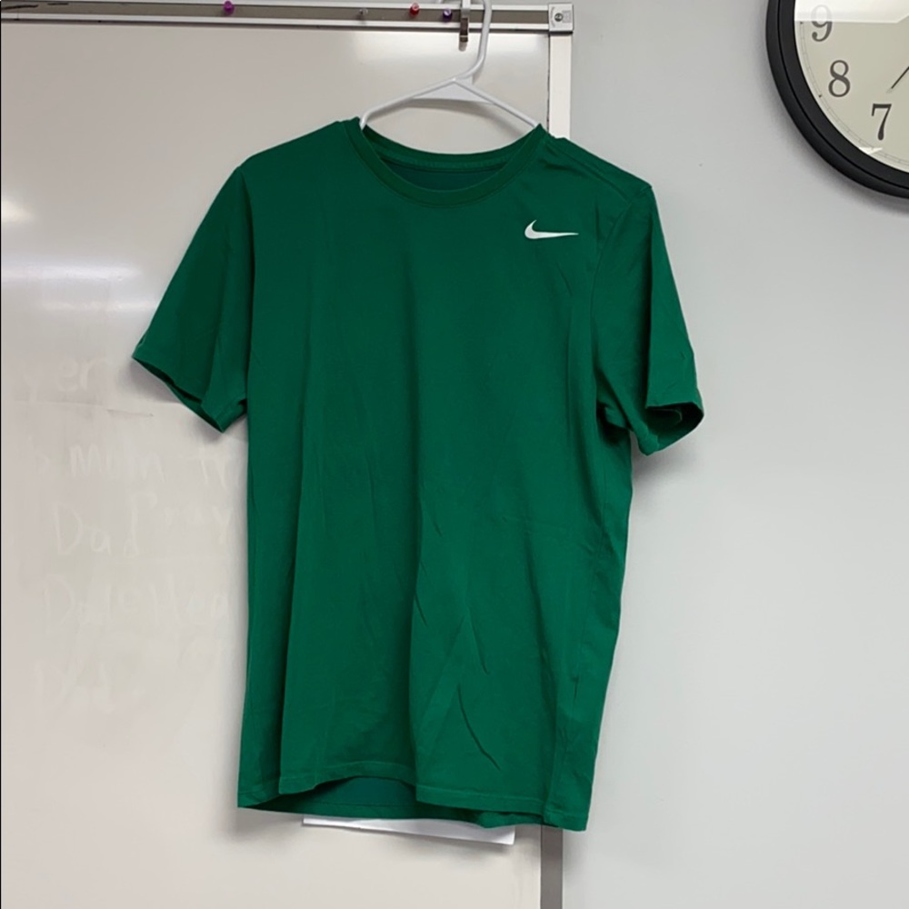 Green Nike shirt